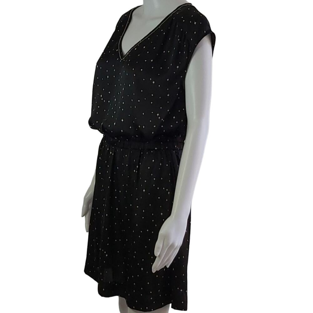 H&M Silky Satin Polyester Twinkle Star Dress Size 8 - Picture 2 of 7